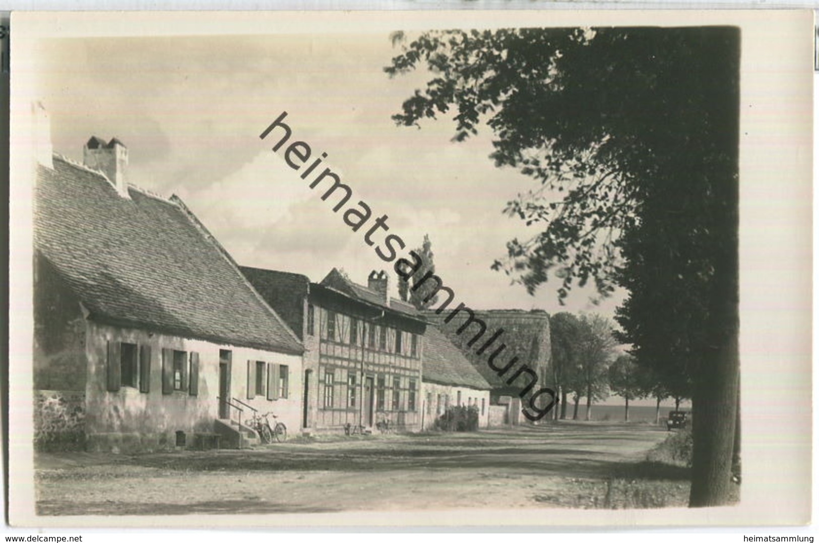 Altlandsberg-Vorwerk - Dorfstrasse - Foto-Ansichtskarte Ohne Verlagsangabe 30er Jahre - Altlandsberg