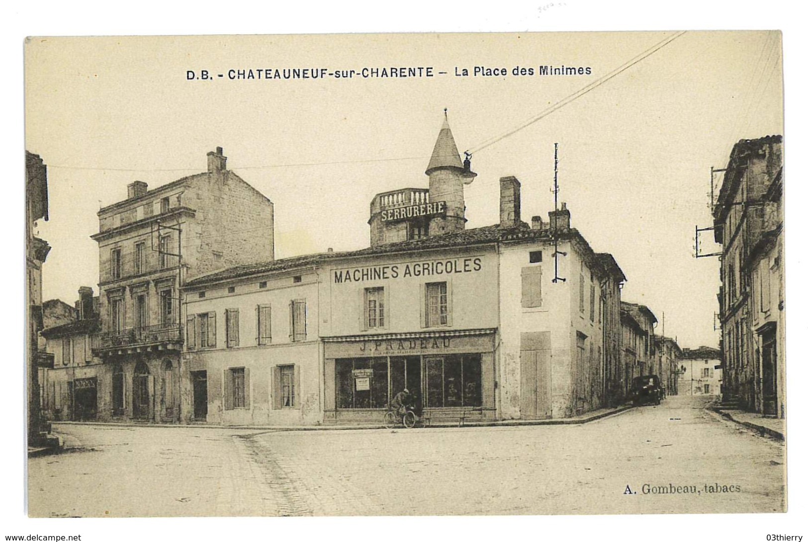 CPA 16 CHATEAUNEUF-SUR-CHARENTE PLACE DES MINIMES - Chateauneuf Sur Charente