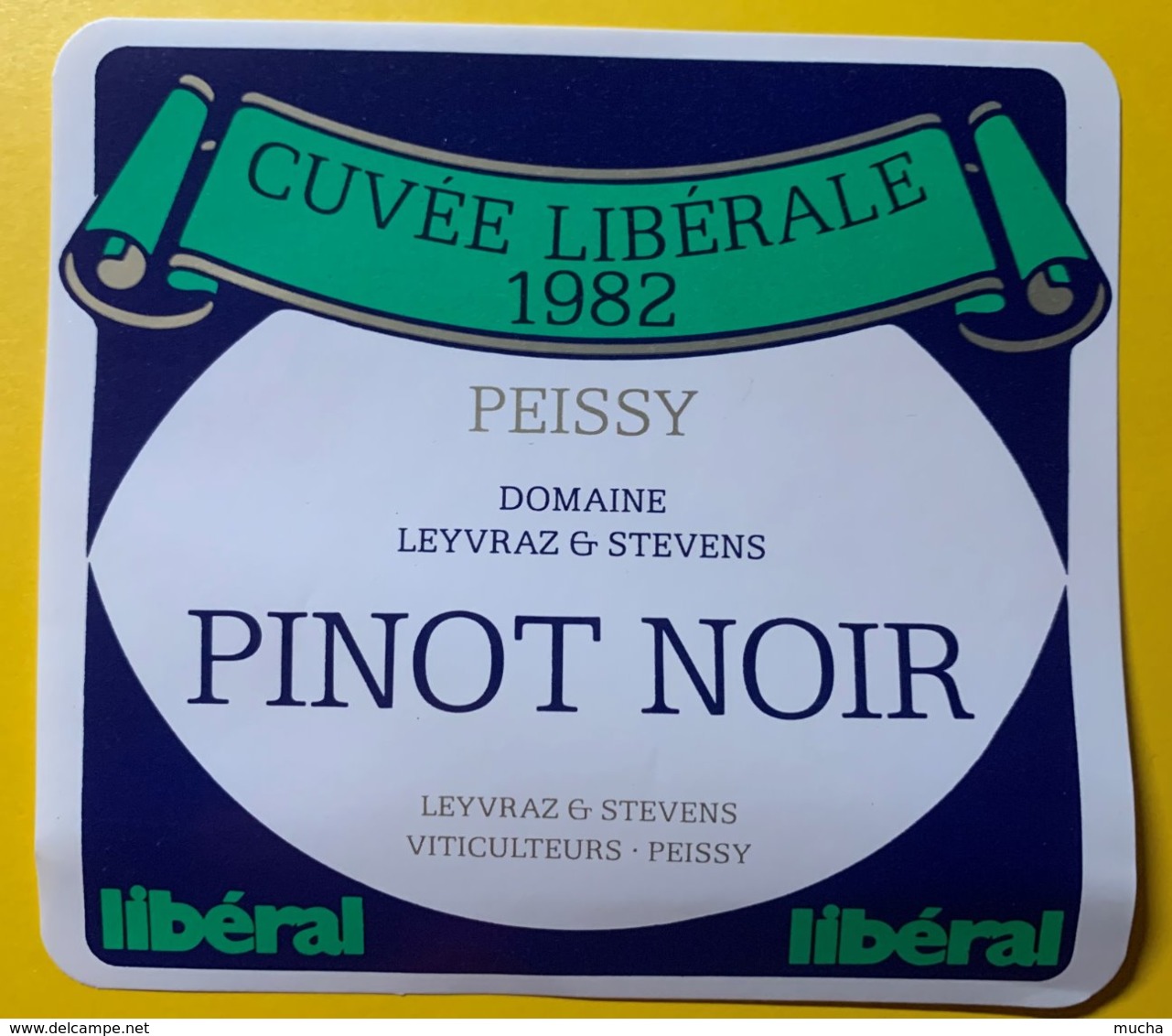 12099 - Cuvée Libérale 1982 Pinot Noir De Peissy  Suisse - Politique (passée Et Récente)