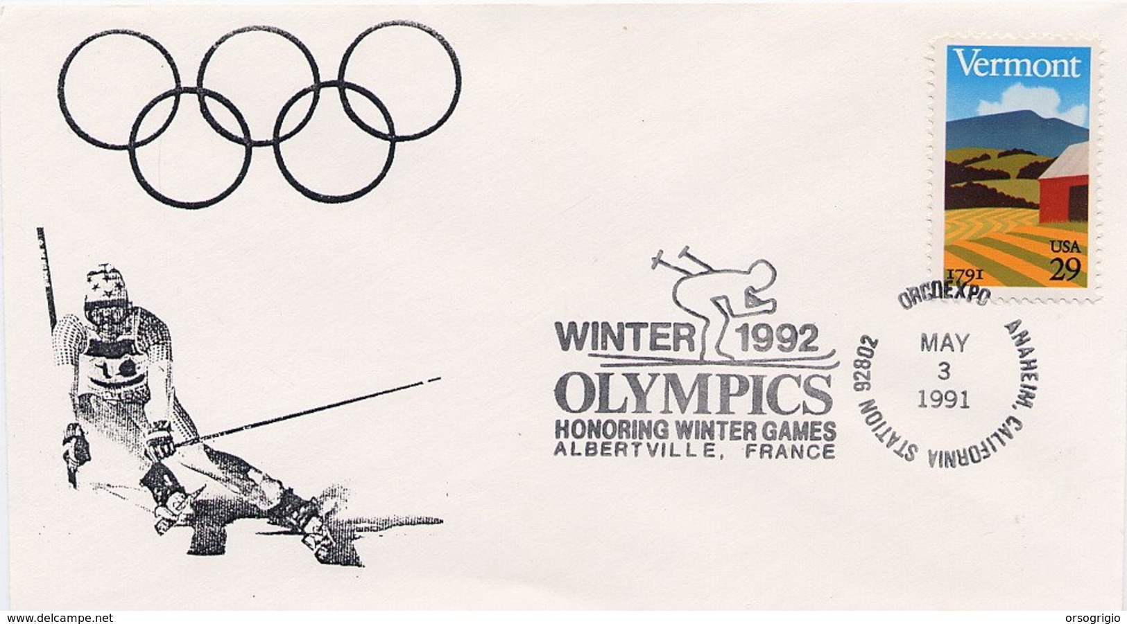 USA - WINTER 1992 - OLYMPICS - HONORING WINTER GAMES ALBERTVILLE - Inverno1992: Albertville