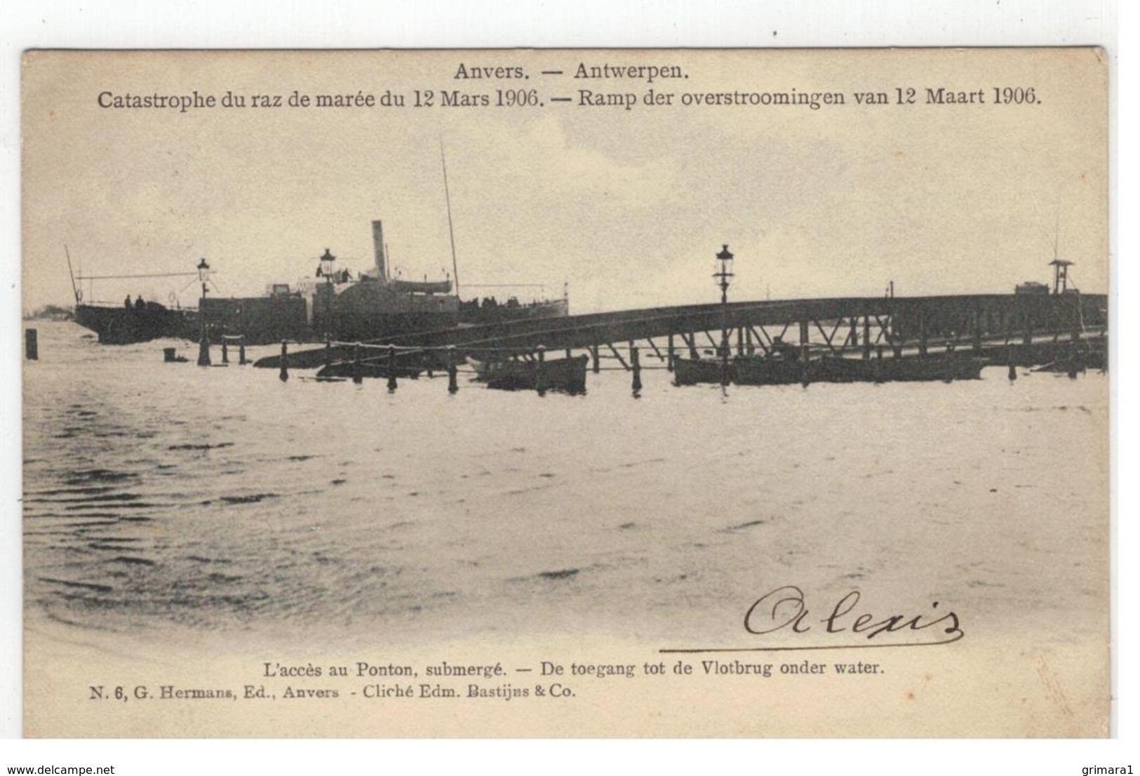 Anvers - Antwerpen Catastrophe Du Raz De Marée Du 12 Mars 1906  Ramp Der Overstroomingen N 6 G Hermans - Antwerpen