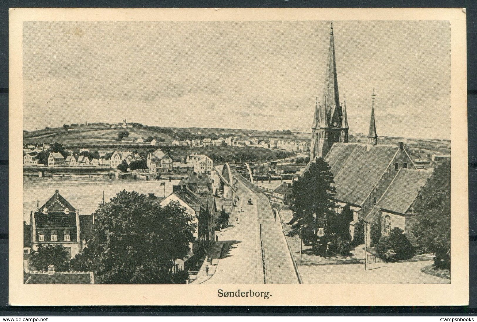 1937 DENMARK Sonderborg Postcard Dateret I Rønde Annulleret Med Særstempel Danmark Det Rullende Postkontor. Mobile P.O. - Covers & Documents