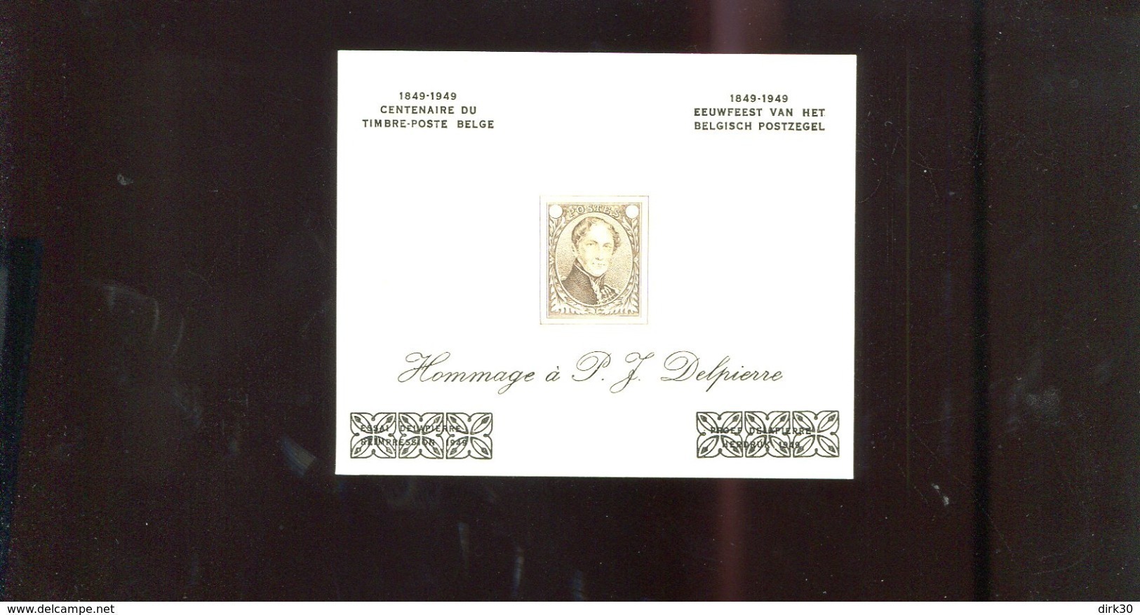Belgie Erinno E56 OCB 7.5&euro; RR Medaillon Leopold I Monarchie - Erinnophilie [E]