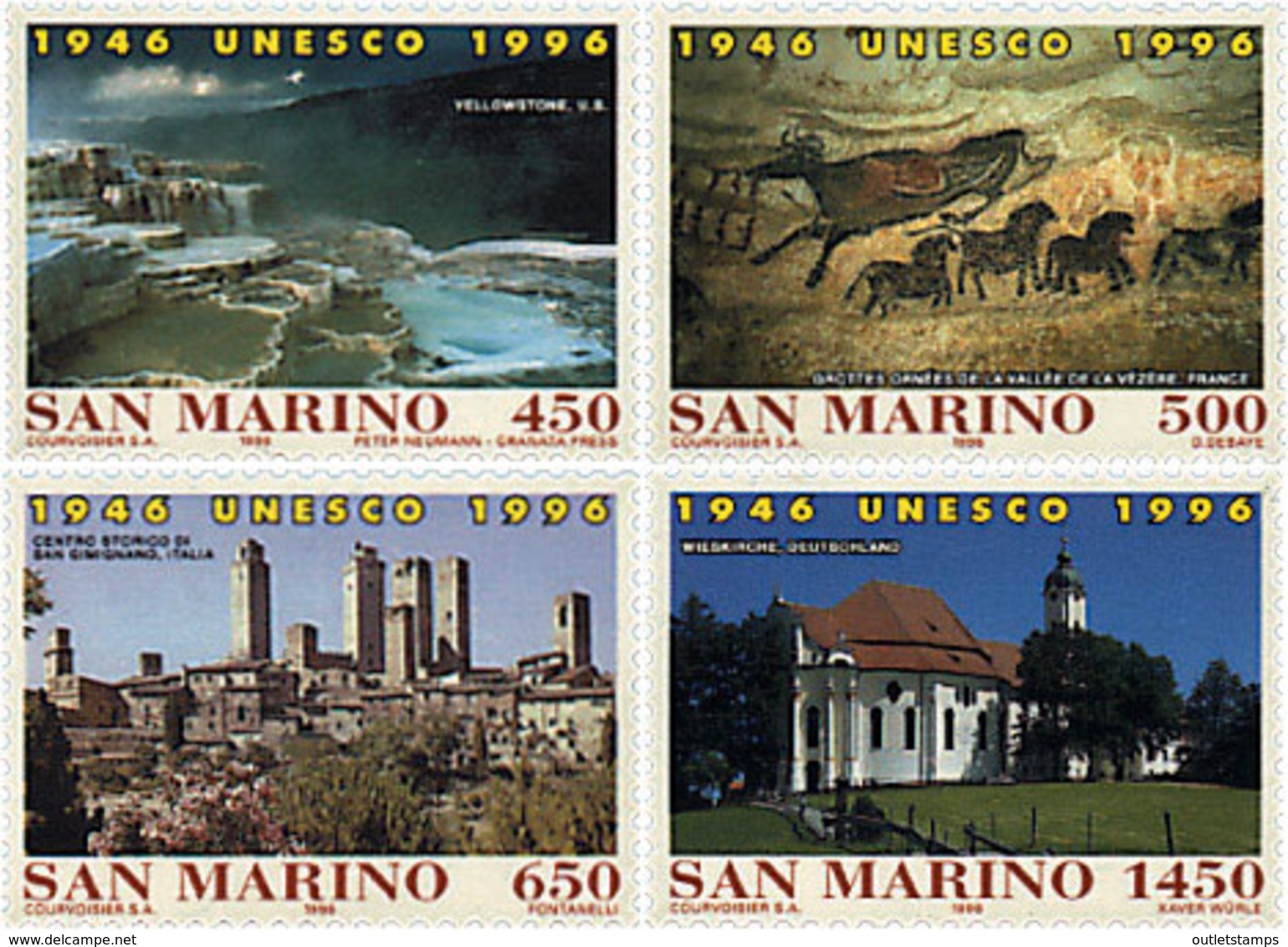 Ref. 30882 * NEW *  - SAN MARINO . 1996. 50th ANNIVERSARY OF UNESCO. 50 ANIVERSARIO DE LA UNESCO - Nuovi