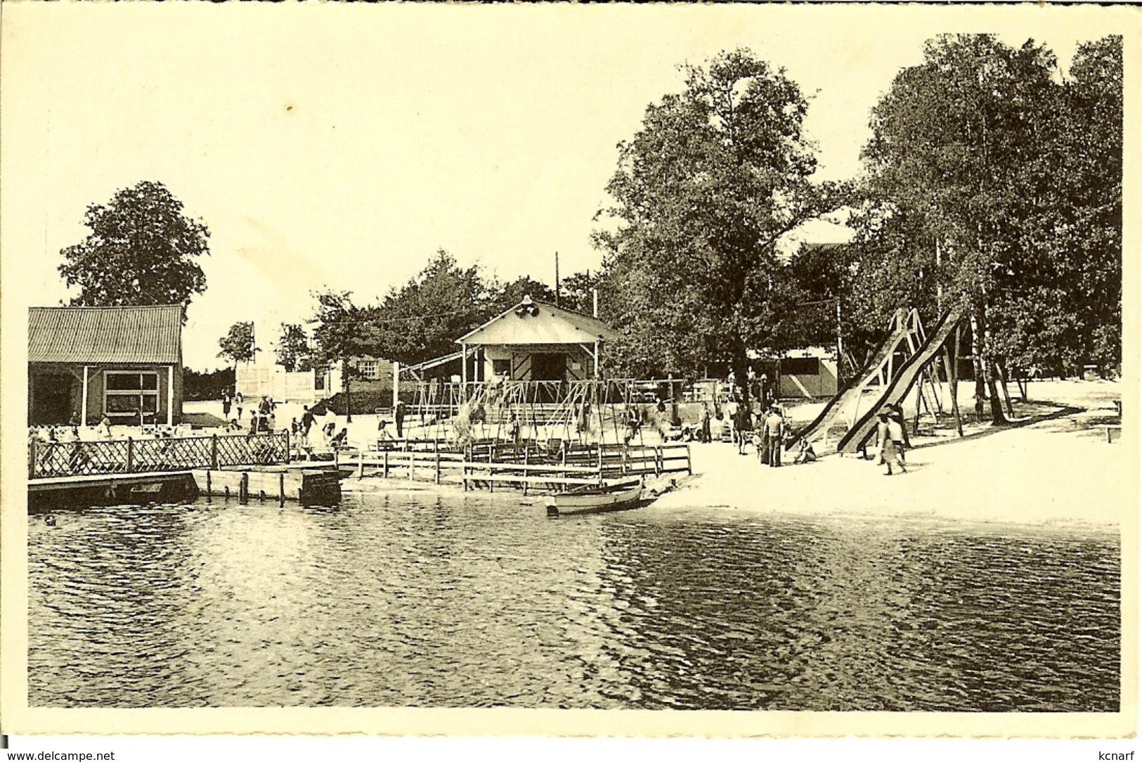 CP De FOSSES " Lac Et Plage De Bambois - Buvette , Terrasses Et Jeux " - Fosses-la-Ville