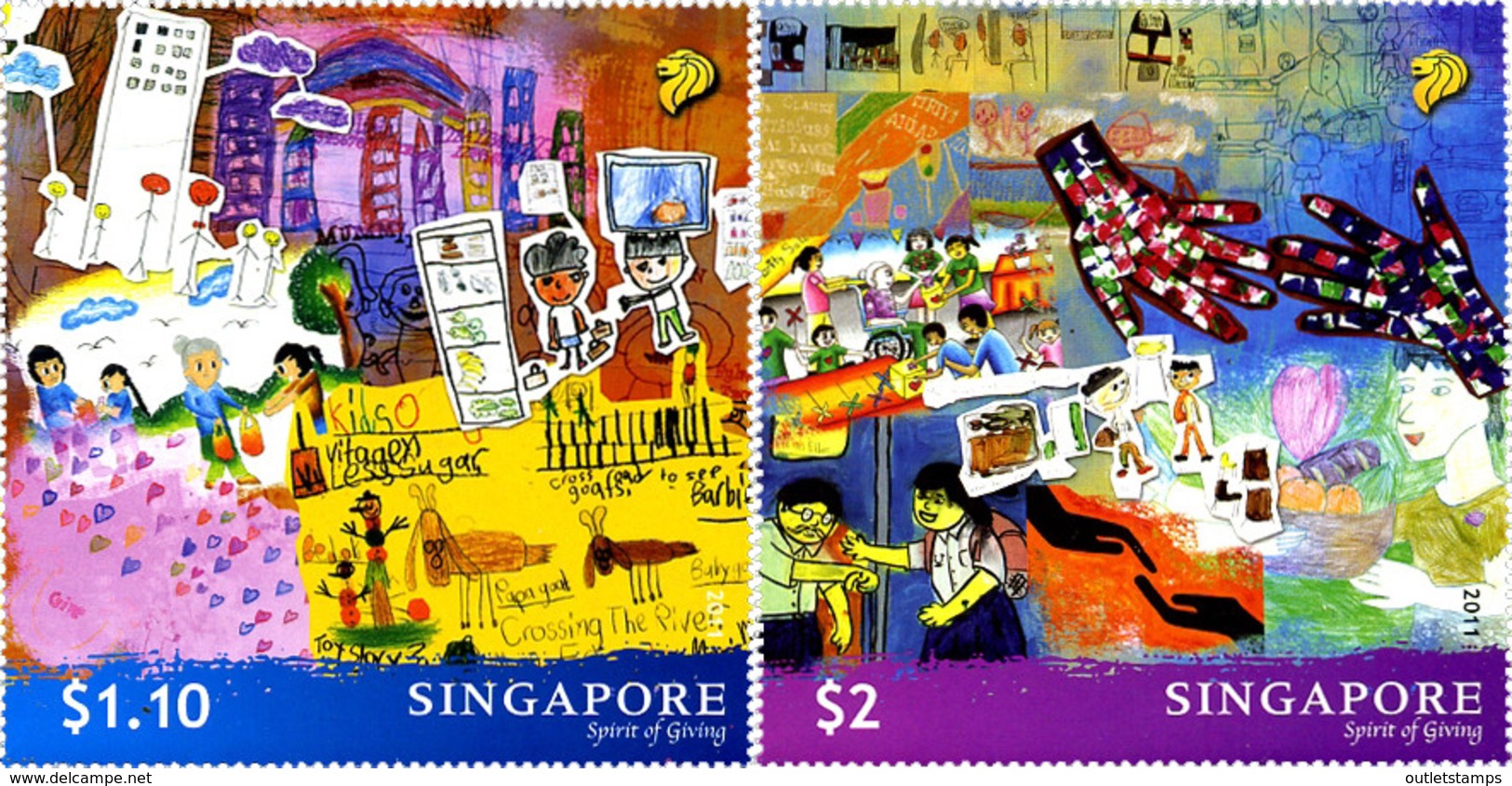 Ref. 259492 * NEW *  - SINGAPORE . 2011. ESPIRITU DE REGALAR - Singapur (1959-...)