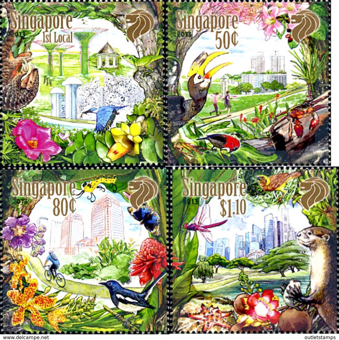 Ref. 308473 * NEW *  - SINGAPORE . 2013. GARDENS. JARDINES - Singapur (1959-...)