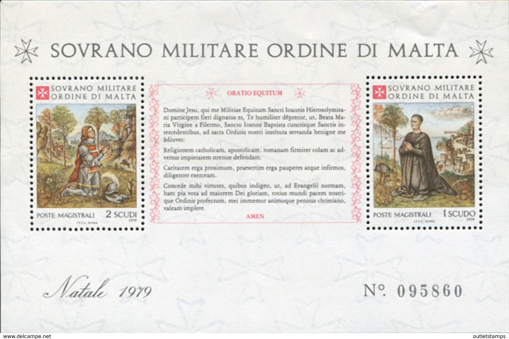 Ref. 611331 * NEW *  - SOVEREIGN MILITARY ORDER OF MALTA . 1979. CHRISTMAS. NAVIDAD - Malta (la Orden De)