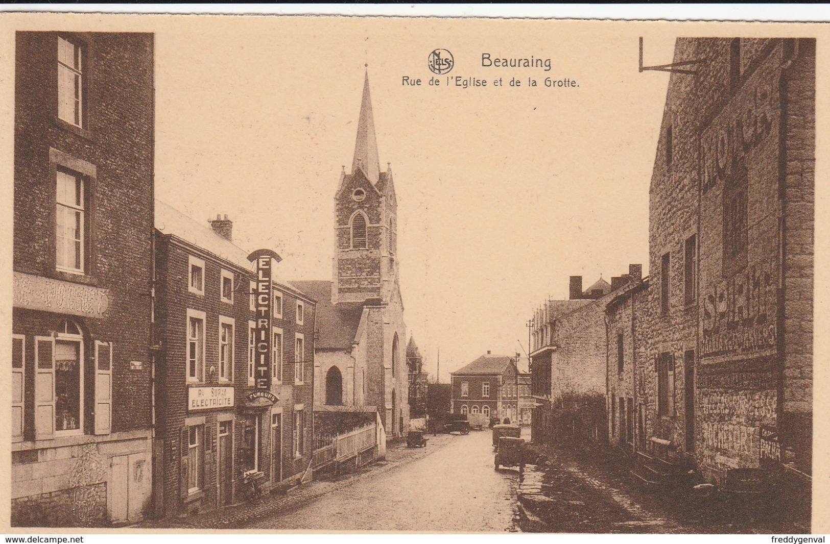 BEAURAING RUE DE L,EGLISE ET DE LA GROTTE - Bievre