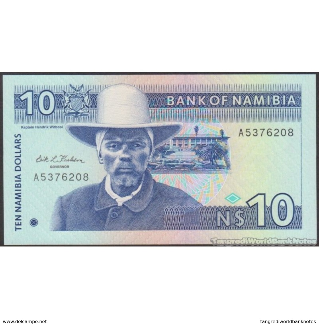 TWN - NAMIBIA 1a - 10 Dollars 1993 Prefix A - Signature: Karlsson﻿ UNC - Namibia