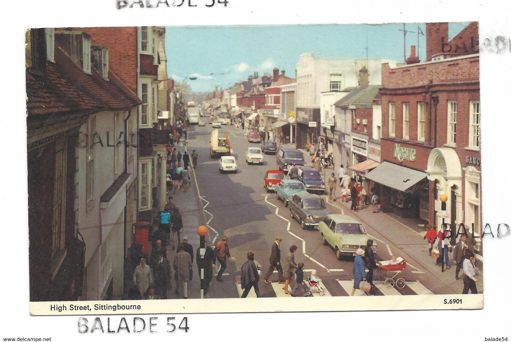 CPSM - HIGH STREET SITTINGBOURNE (rue Très Animée - Nombreuses Voitures) - Sonstige & Ohne Zuordnung