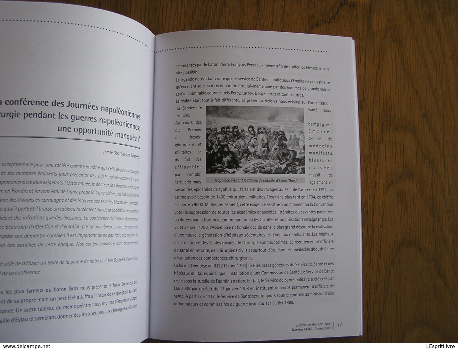 BULLETIN DES AMIS DE LIGNY N° 34 Histoire 1er EMPIRE 1815 Napoléon Chirurgie Ambulance Guerres Napoléonniennes Grouchy - Histoire