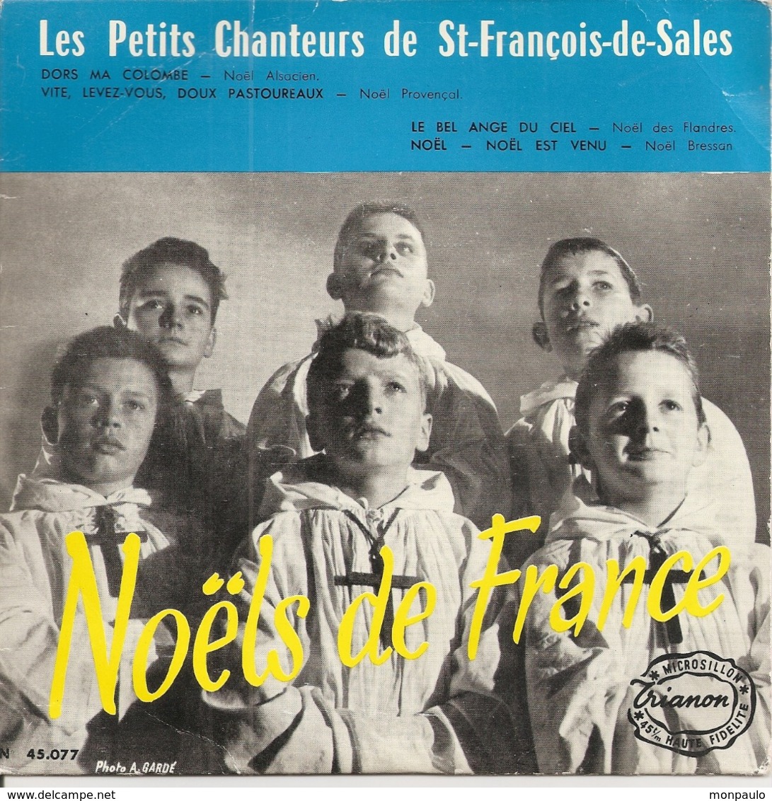 Vinyles. 45 T. Noëls De France. Les Petits Chanteurs De Saint-François-de-Sales. Microsillon Trianon (4 Titres) - Religion & Gospel