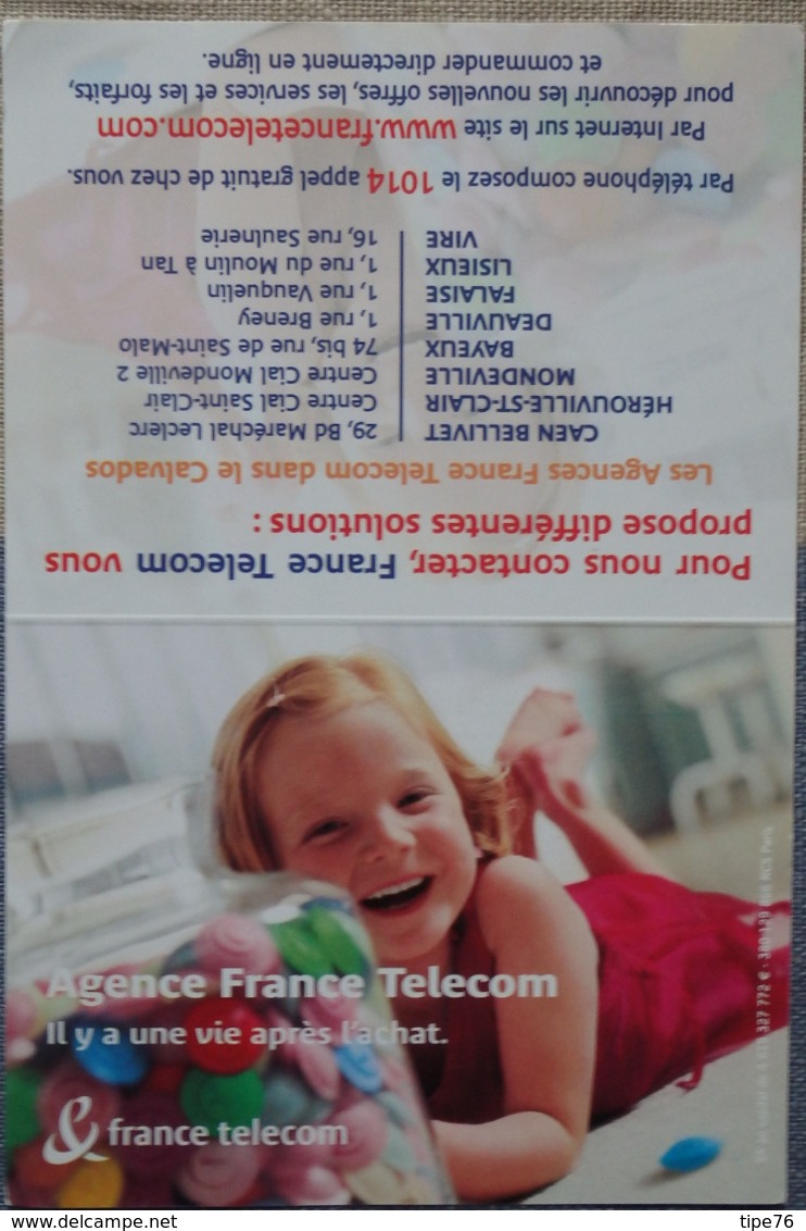 Petit Calendrier De Poche 2002 France Telecom Fillette ...Caen - Petit Format : 2001-...