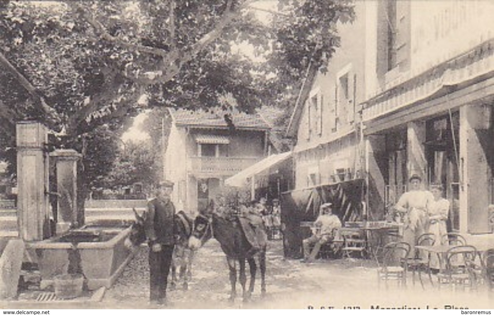 Monnetier - La Place - Belle Animation - 1911    (191027) - Sonstige & Ohne Zuordnung