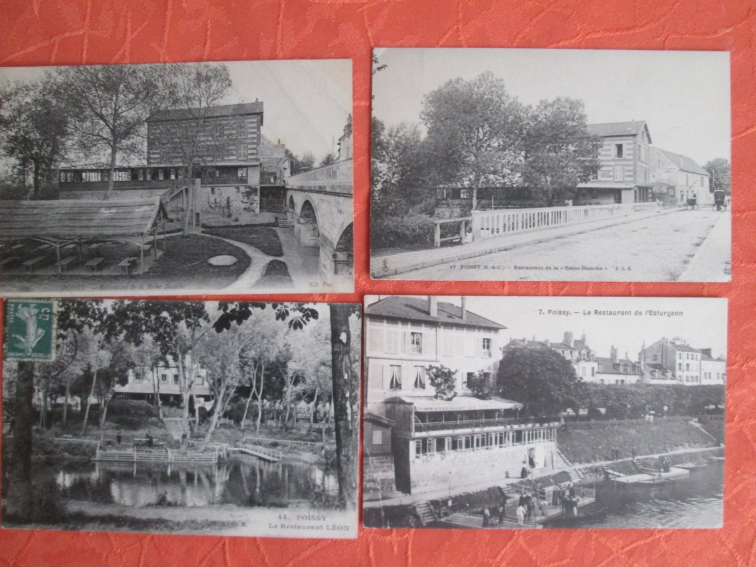 Lot De 15 Carte De Poissy . Avec Des Belles Animations . Tramway. Restaurant - Poissy