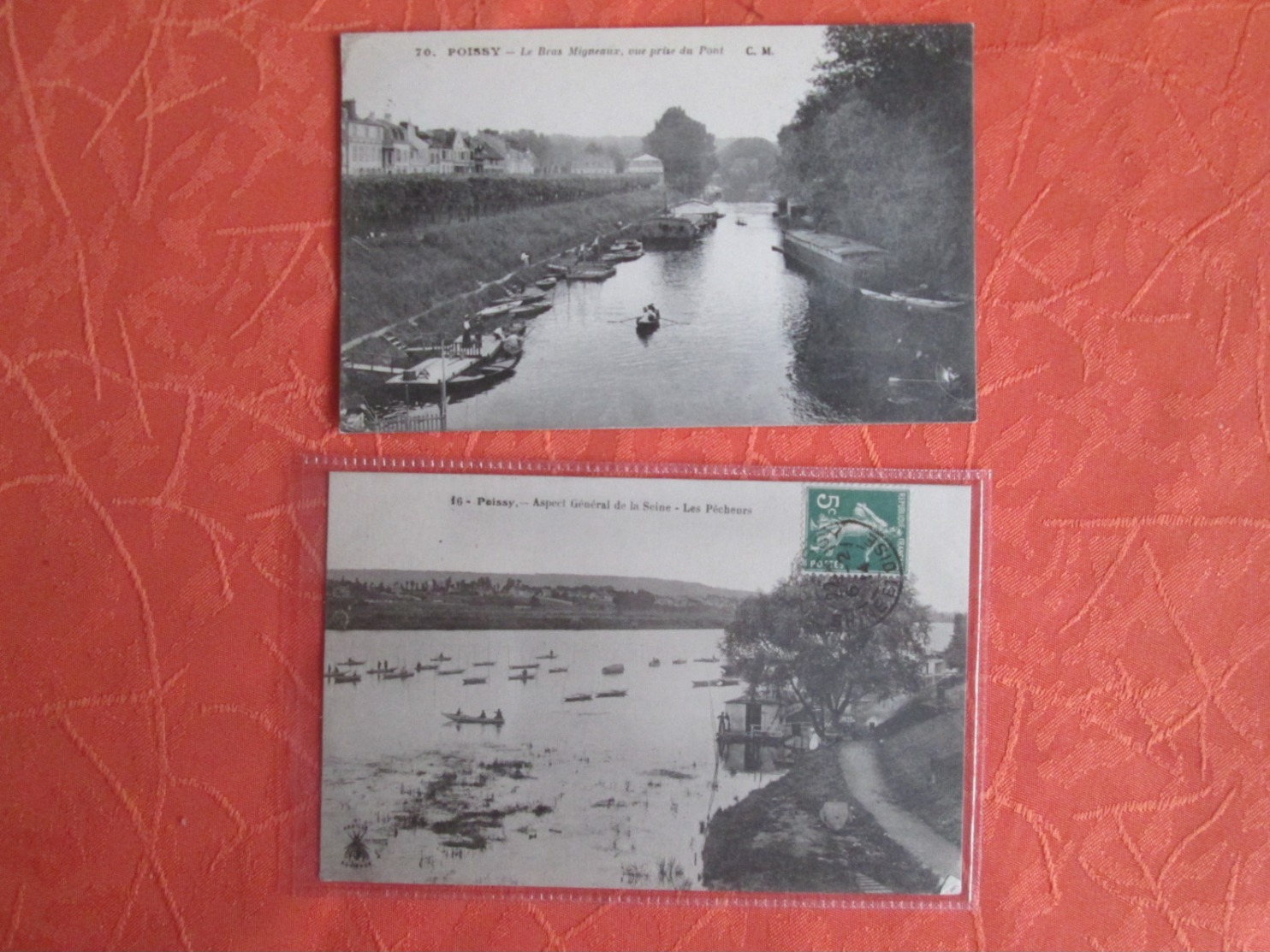 Lot De 15 Carte De Poissy . Avec Des Belles Animations . Tramway. Restaurant - Poissy