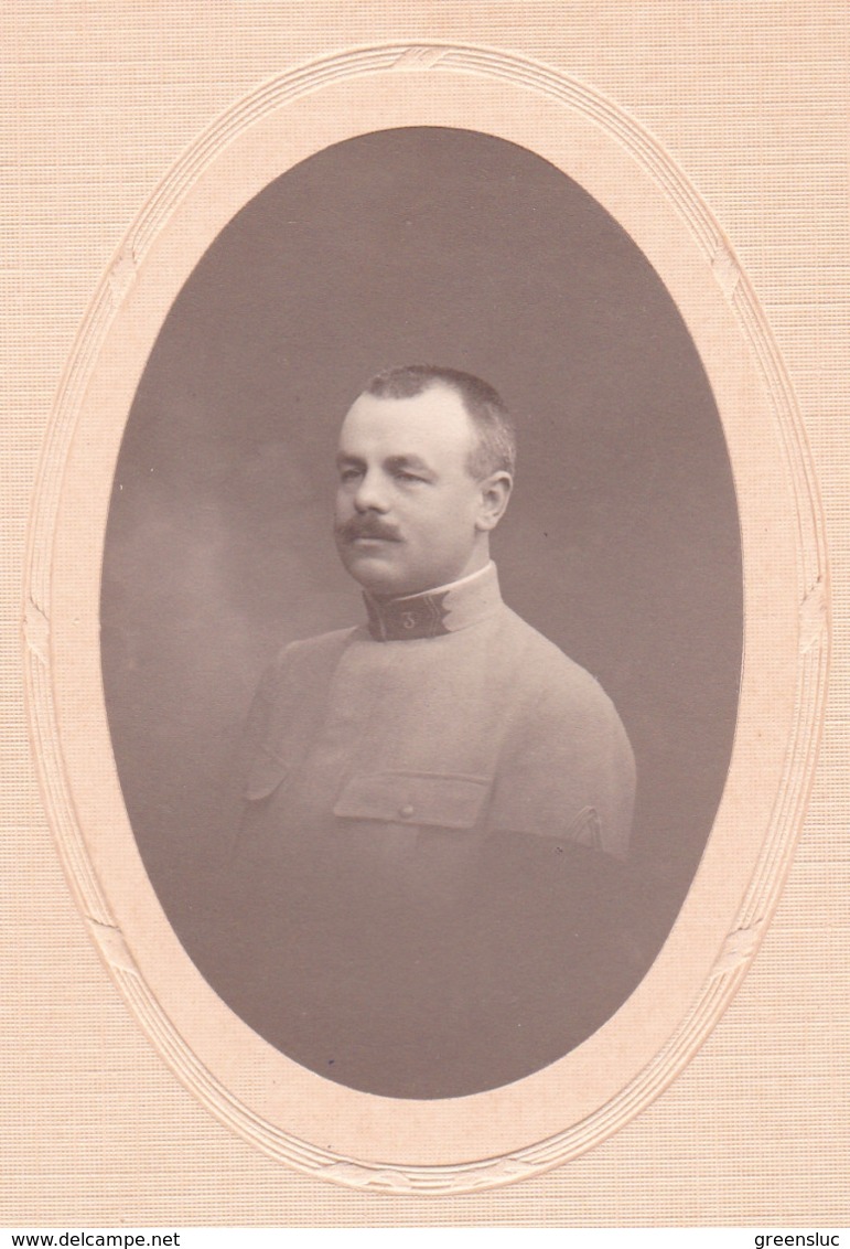 TOULOUSE MILITAIRE. 3 Regt.  Identifié Au Verso. 1918.  Portrait Anc. Mais. Provost Toulouse. 18 Cm X 13 Cm - Guerre, Militaire