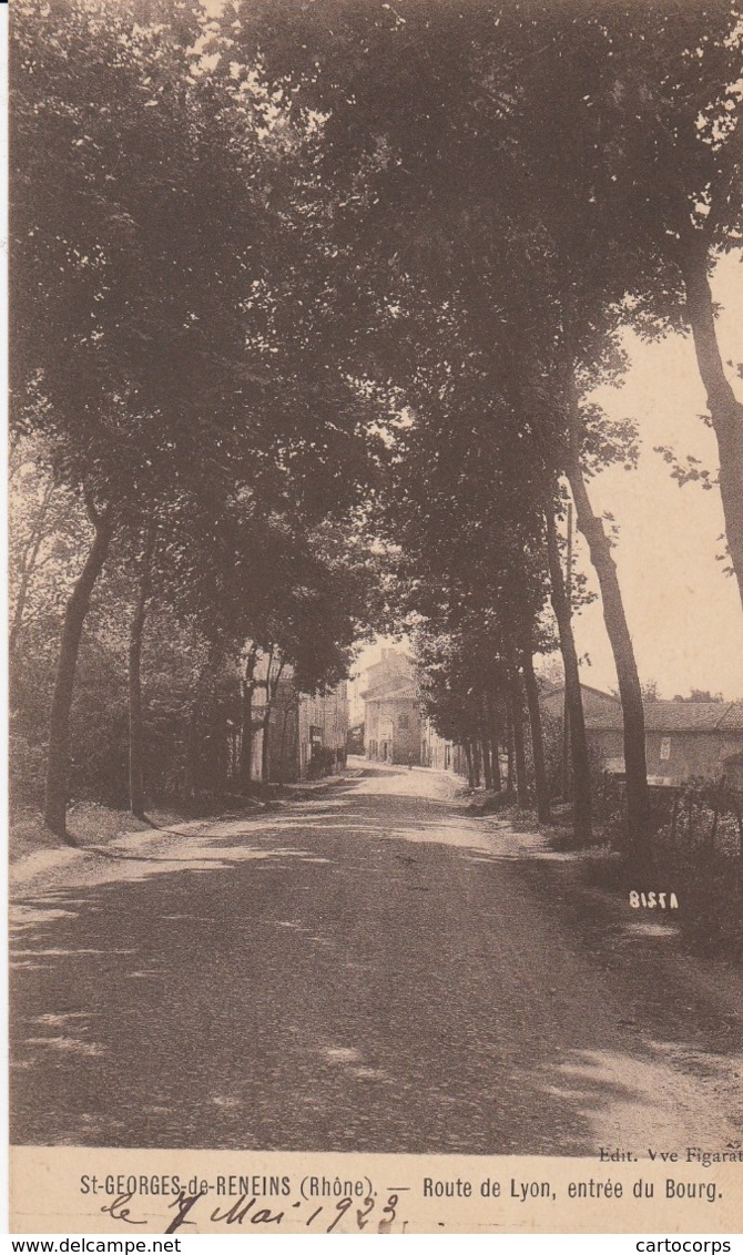 69 - St-Georges-de-Reneins - Route De Lyon - Entrée Du Bourg - Otros & Sin Clasificación