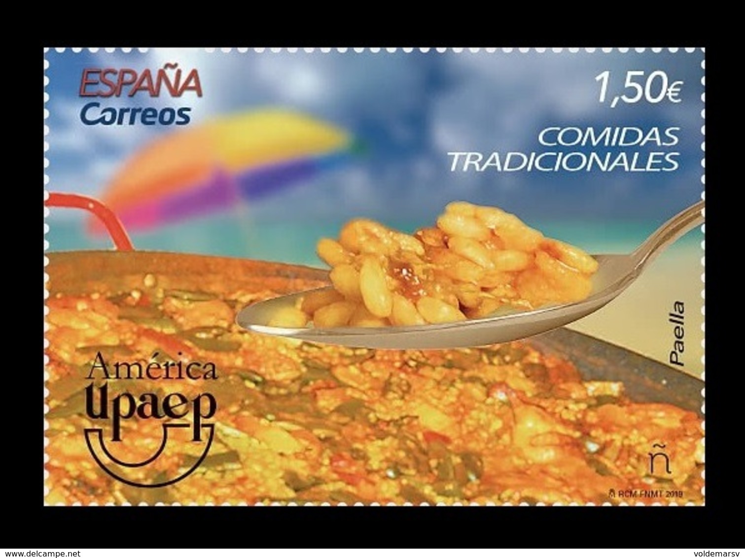 Spain 2019 Mih. 5392 America-UPAEP. Gastronomy. National Cuisine. Paella MNH ** - Unused Stamps