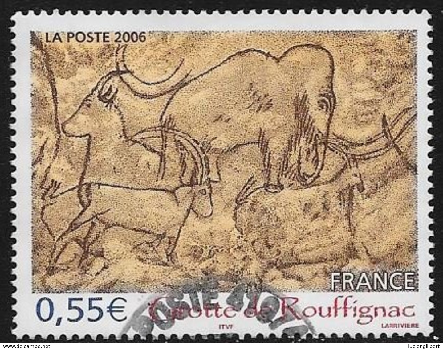 TIMBRE N° 3905   -    TABLEAU GORGES DE ROUFFIGNAC     - OBLITERE  -  2006  - - Used Stamps