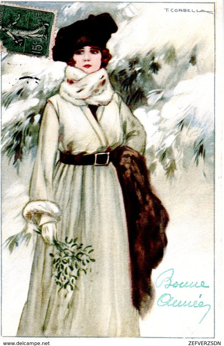 ILLUSTRATEUR FEMME CORBELLA BONNE ANNEE GUI - Corbella, T.