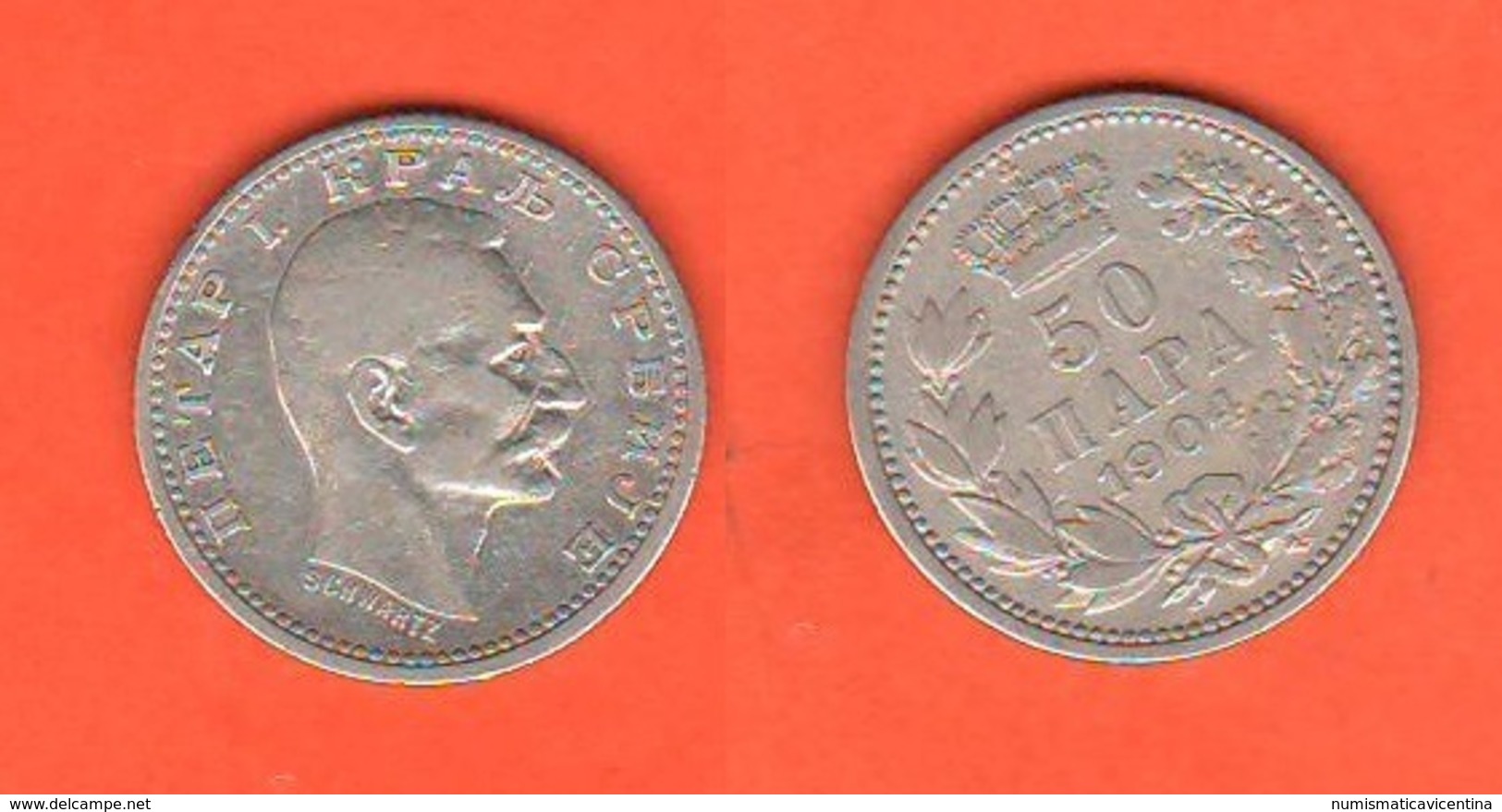 Serbia 50 Para 1904 Regno Di Jugoslavia Yugoslavia King Peter I° - Serbia