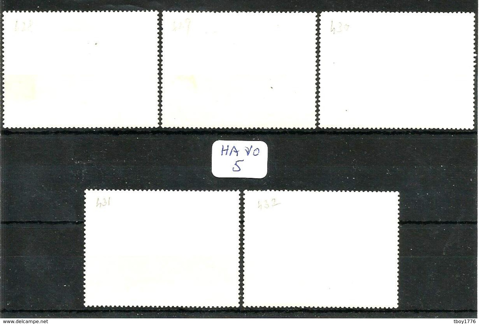HA VO YT 428/432 En Obl - Upper Volta (1958-1984)
