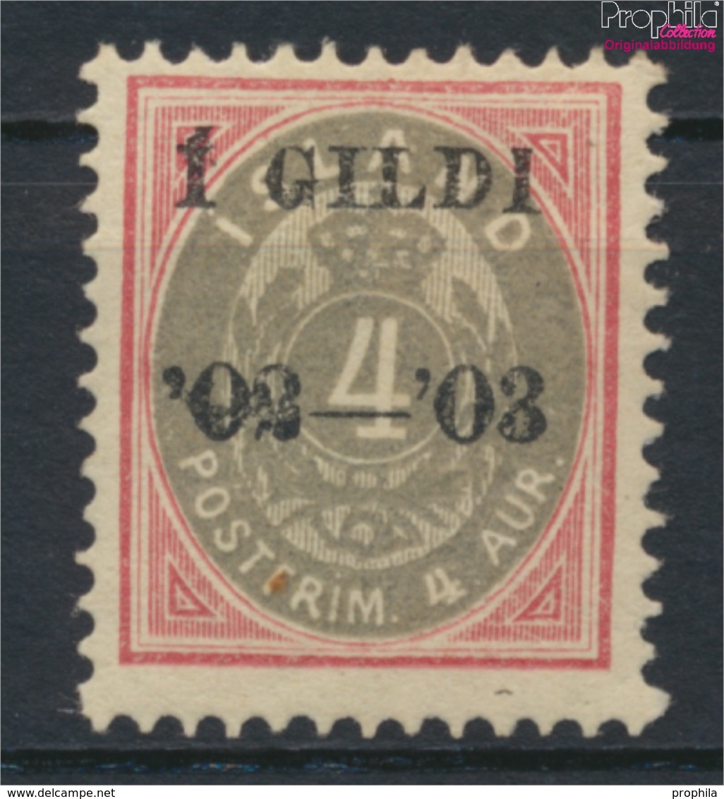 Island 25B Mit Falz 1902 Aufdruckausgabe (9350155 - Préphilatélie