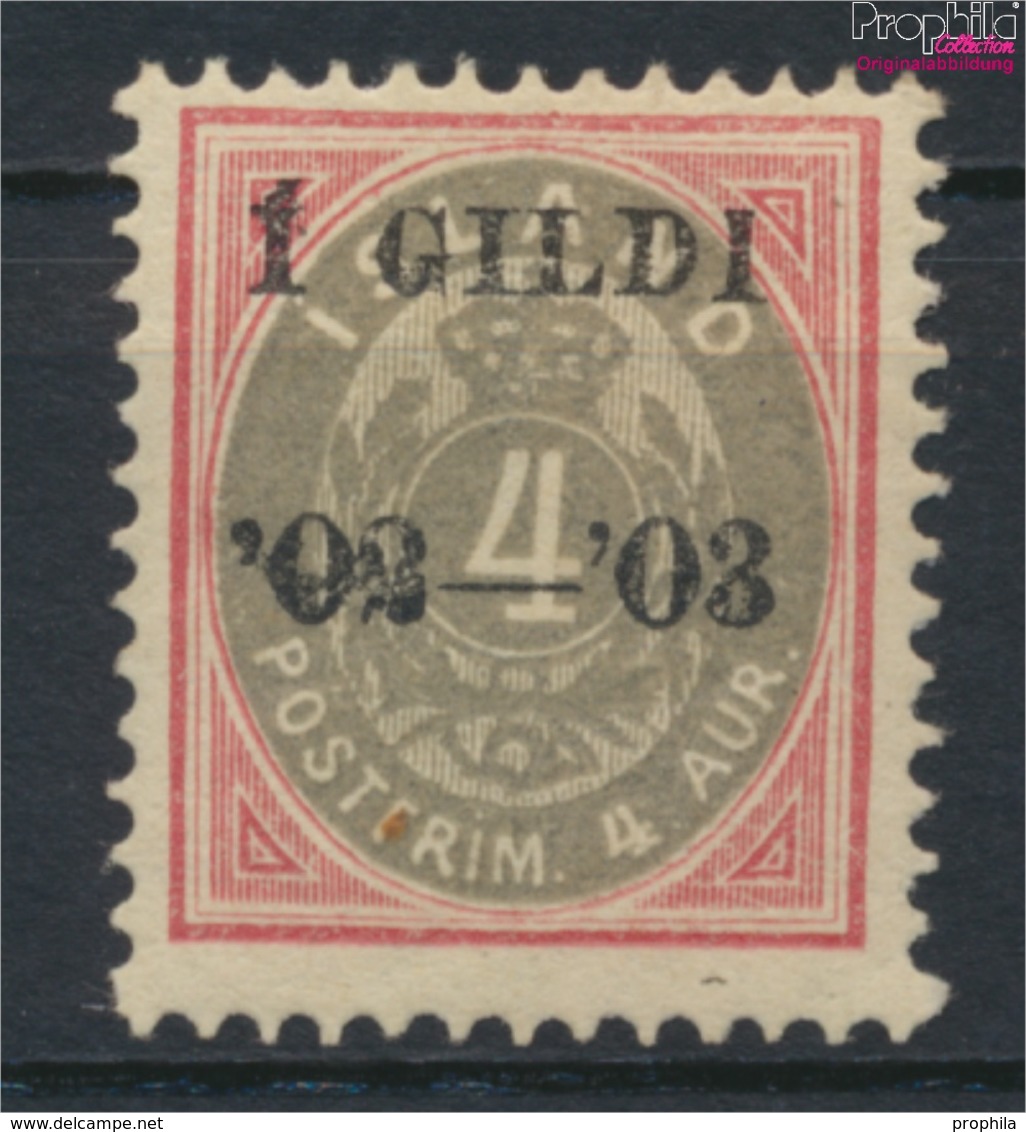 Island 25B Mit Falz 1902 Aufdruckausgabe (9350155 - Prephilately