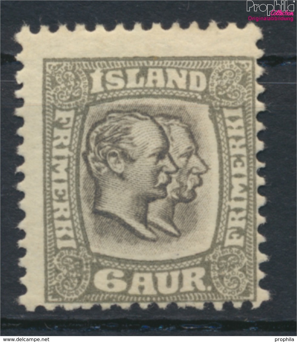 Island 52 Mit Falz 1907 Christian IX. Und Frederik VIII. (9350154 - Préphilatélie