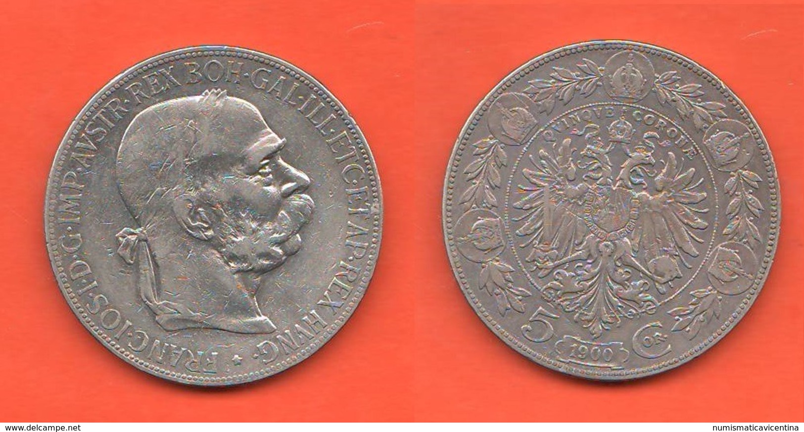 Austria 5 Corone 1900 Österreich Franz Joseph I° 5 Kronen - Austria