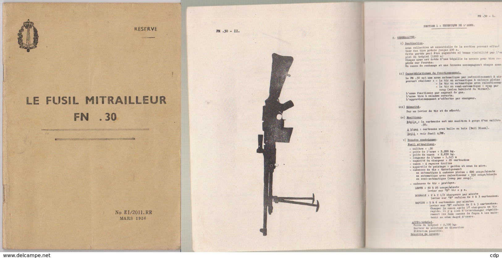 Le Fusil Mitrailleur FN30 - Other & Unclassified