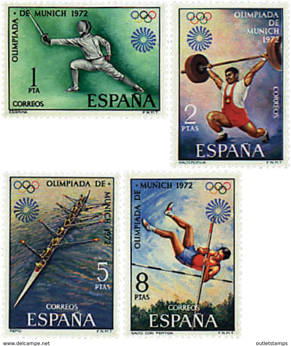 Ref. 84849 * NEW *  - SPAIN . 1972. GAMES OF THE XX OLYMPIAD. MUNICH 1972. 20 JUEGOS OLIMPICOS VERANO MUNICH 1972 - Nuevos