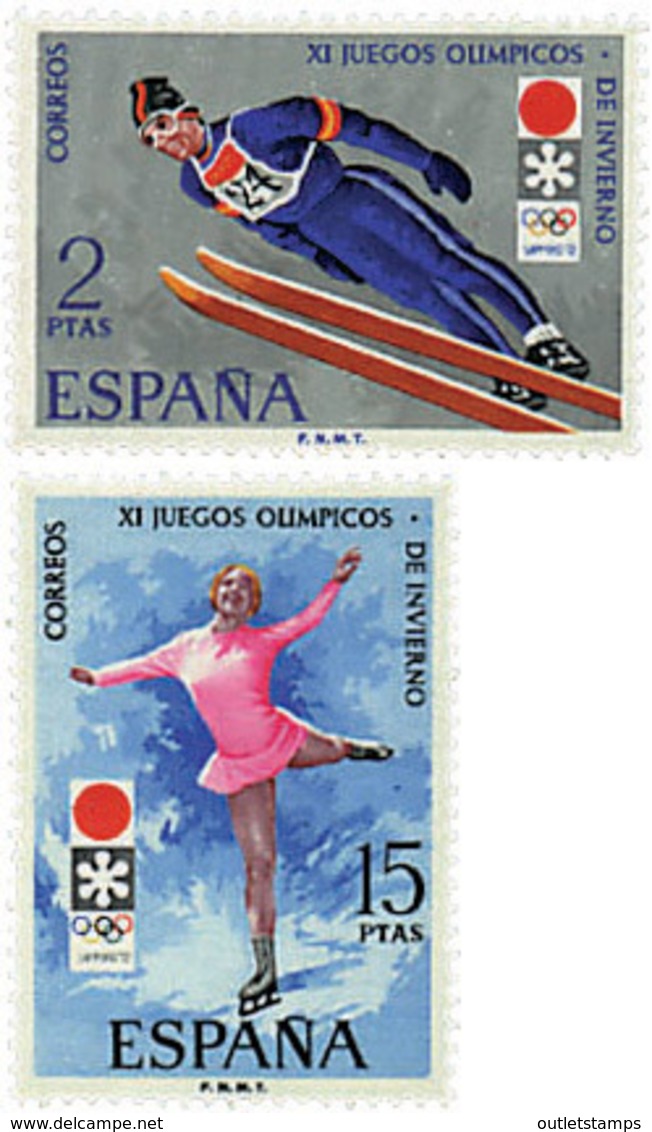 Ref. 84831 * NEW *  - SPAIN . 1972. MEDALS OF THE XI WINTER OLYMPIC GAMES. SAPPORO 1972. 11 JUEGOS OLIMPICOS DE INVIERNO - Nuevos