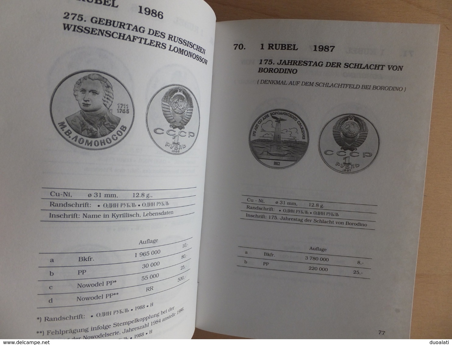 Germany Deutschland Katalog Der Gedenkmünzen Sowjetunion / Russland 93/94 Coinbook - Books & Software