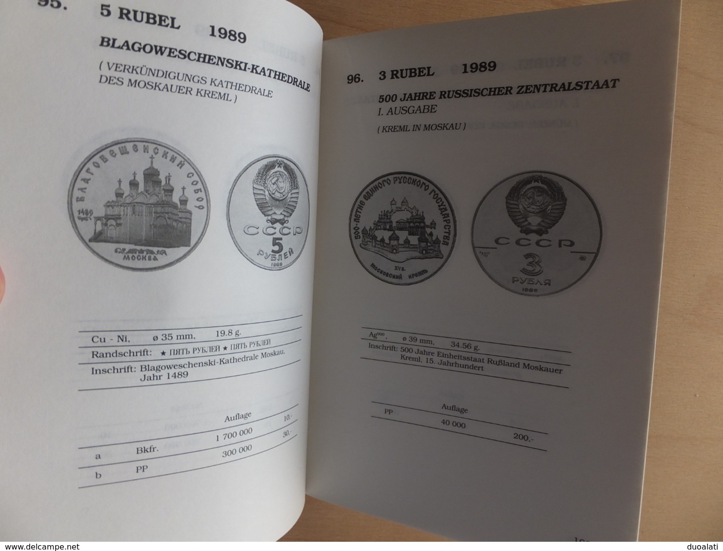 Germany Deutschland Katalog Der Gedenkmünzen Sowjetunion / Russland 93/94 Coinbook - Books & Software