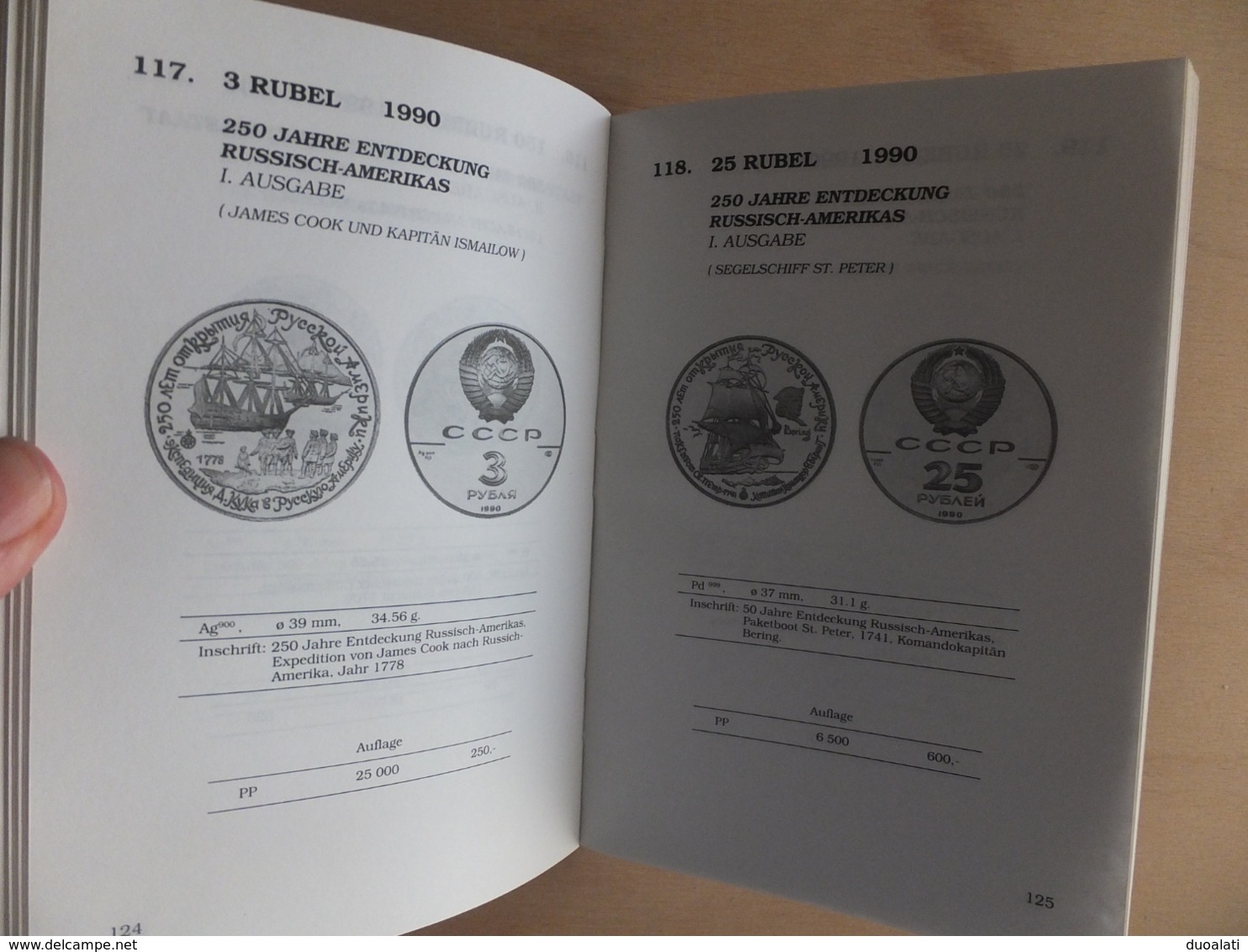 Germany Deutschland Katalog der Gedenkmünzen Sowjetunion / Russland 93/94 Coinbook