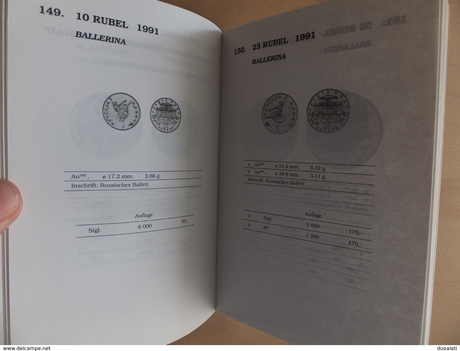 Germany Deutschland Katalog der Gedenkmünzen Sowjetunion / Russland 93/94 Coinbook