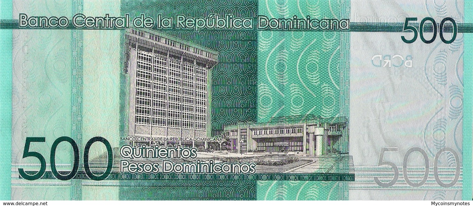 DOMINICAN REPUBLIC 500 Pesos, 2016, P192, Redesigned And New Signature, UNC - Dominicana