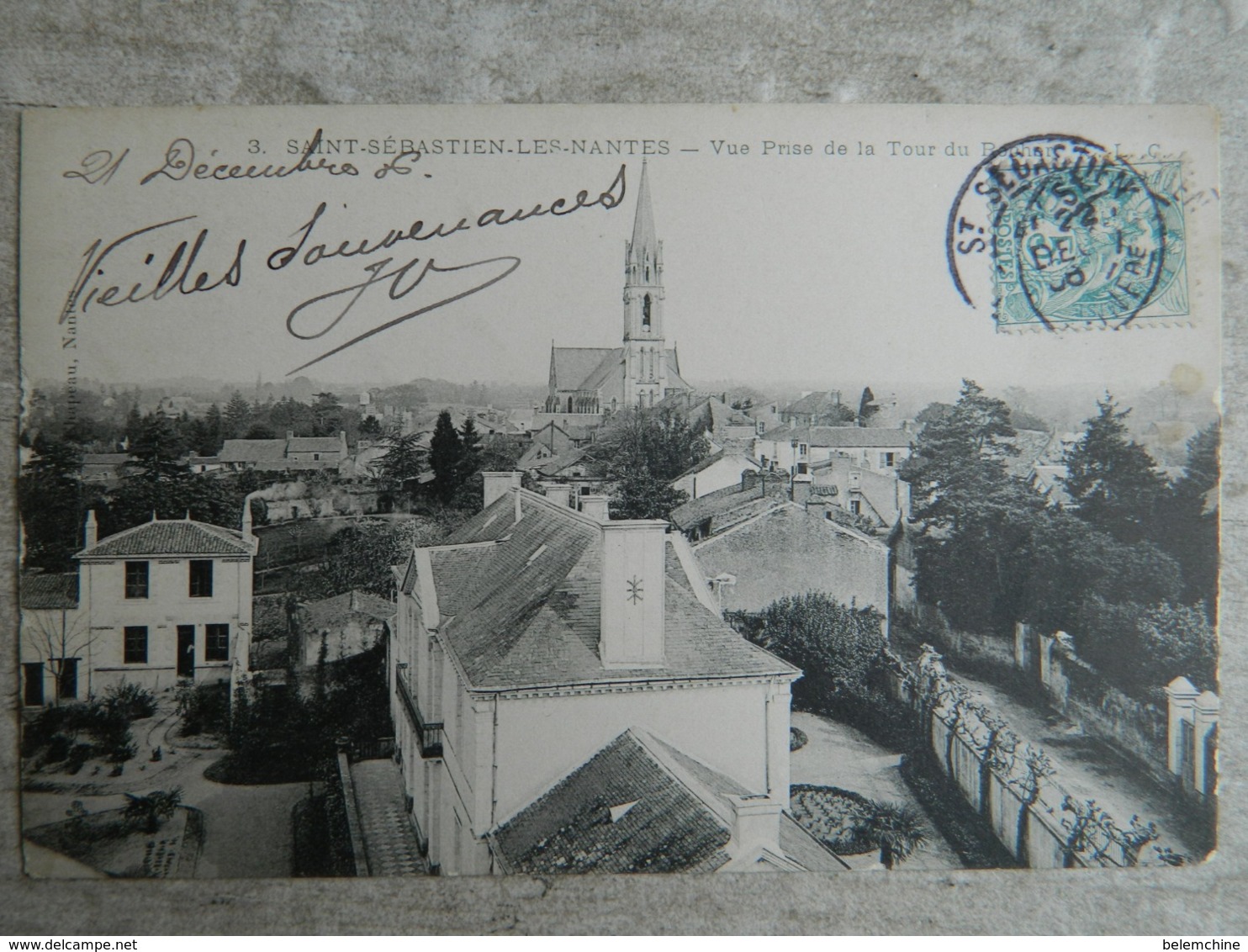 SAINT SEBASTIEN LES NANTES     VUE PRISE DE LA TOUR DU ROCHER - Saint-Sébastien-sur-Loire