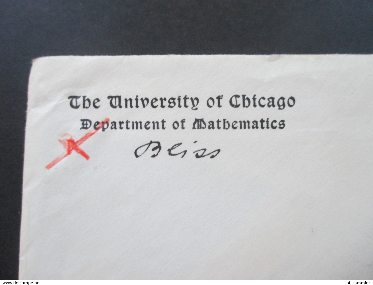 USA Belegeposten mit 59 Stk. 1887 -1939 Social Philately Dr. Oskar Bolza Mathematiker Korrespondenz GA mit Zusatzfrankat