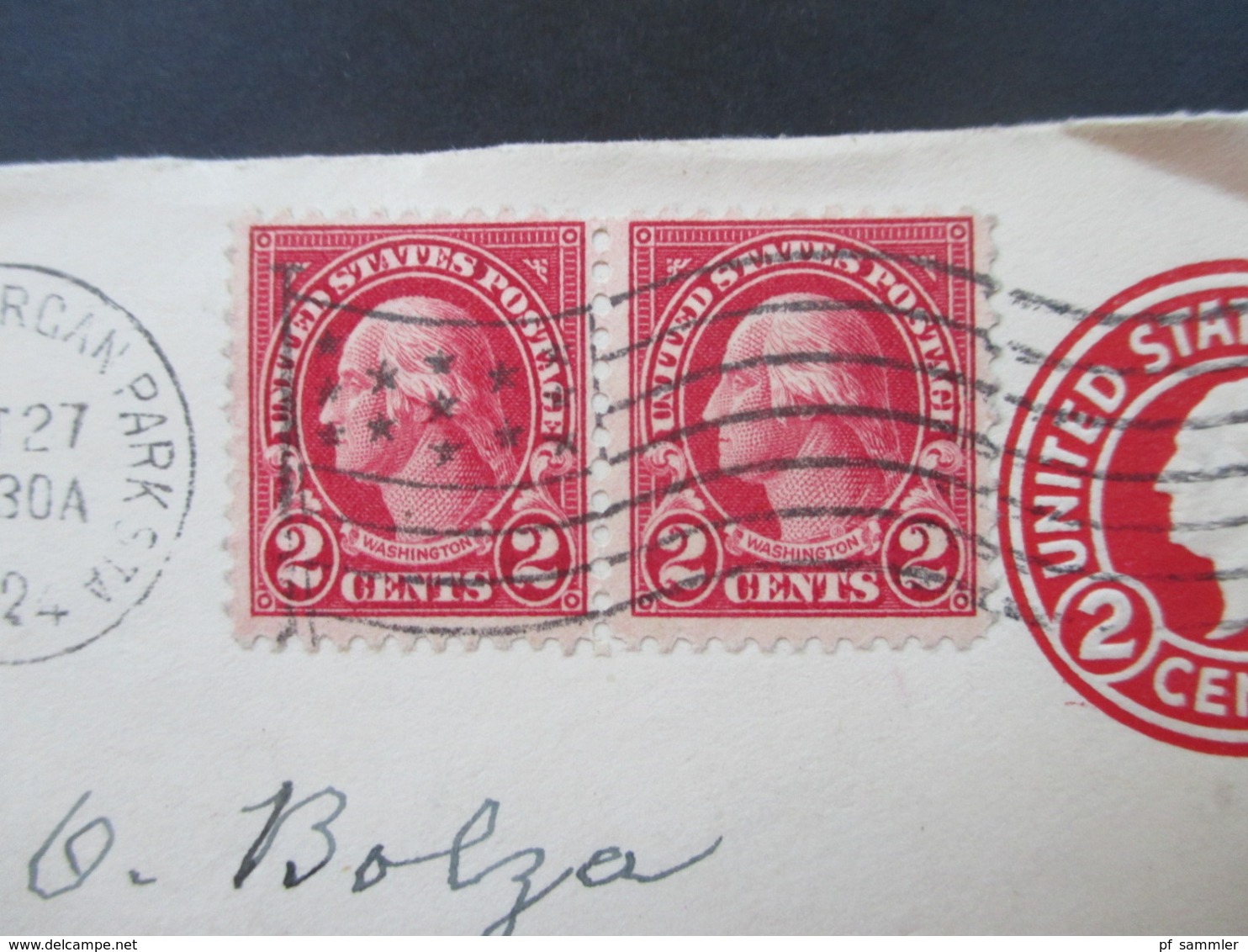 USA Belegeposten mit 59 Stk. 1887 -1939 Social Philately Dr. Oskar Bolza Mathematiker Korrespondenz GA mit Zusatzfrankat