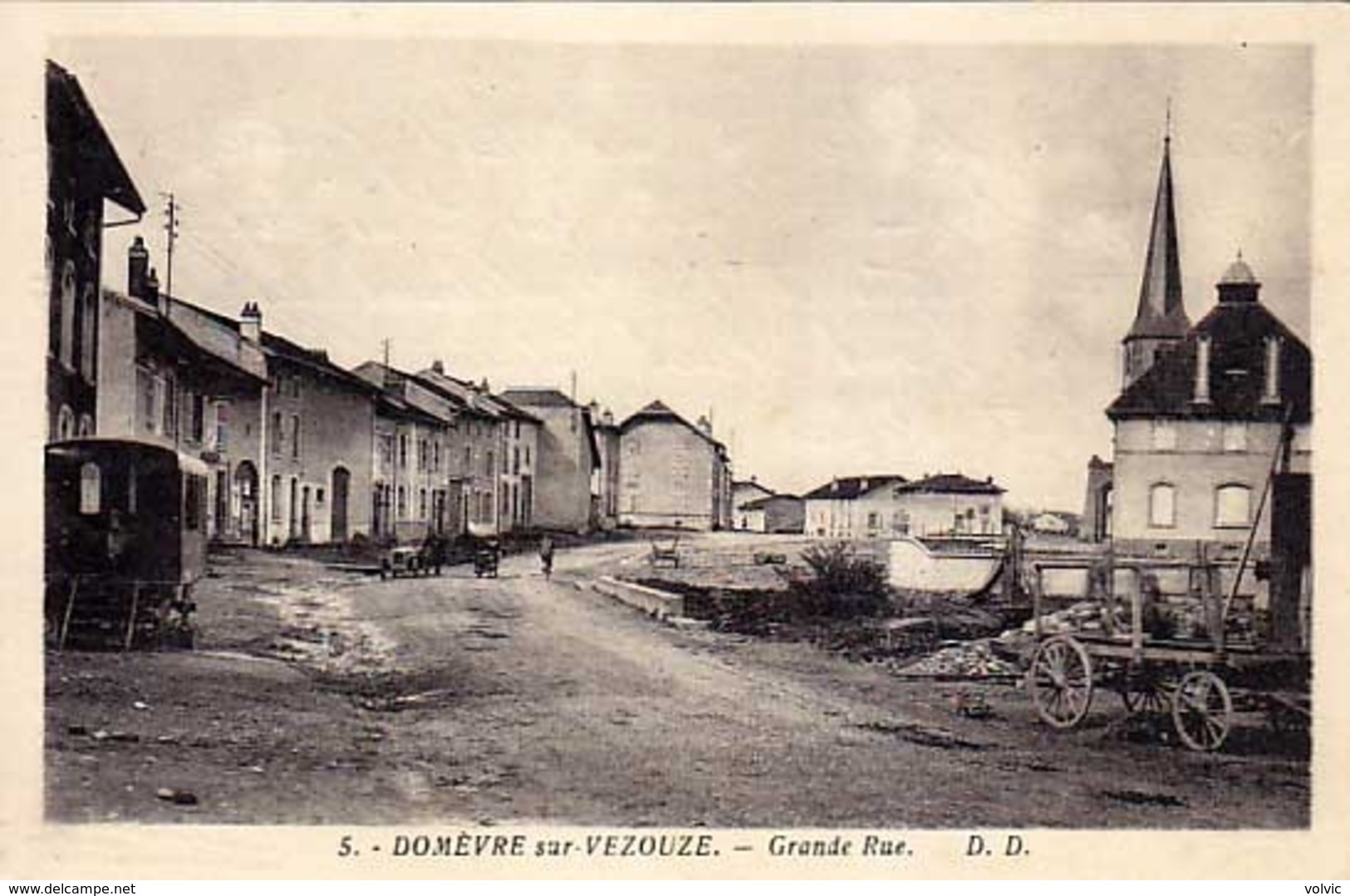 54 - DOMEVRE -sur- VEZOUZE - Grande-Rue - - Domevre En Haye