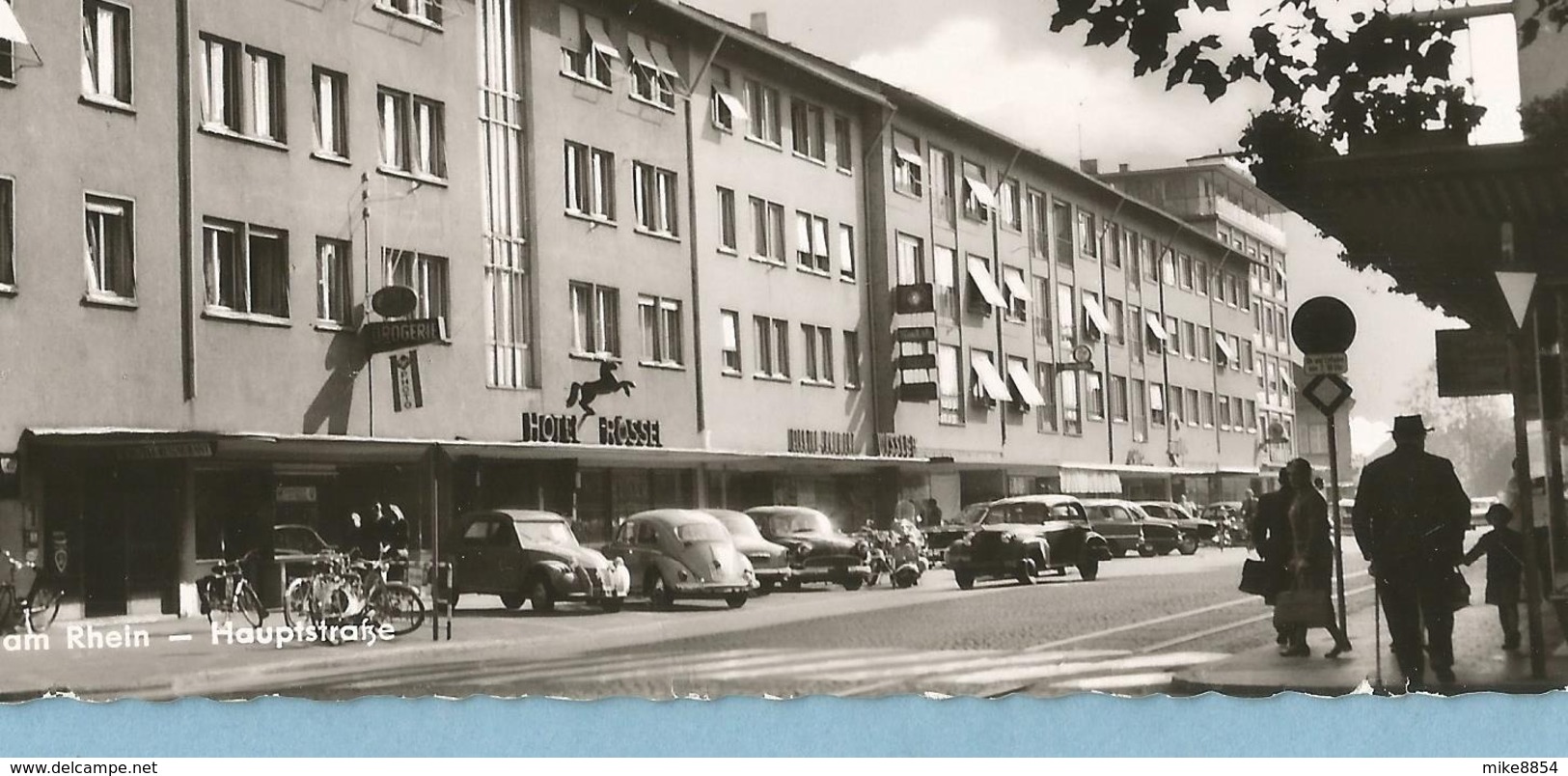 A049  CPSM  Postkarte  KEHL Am RHEIN  (Bade-Wurtemberg)  Hauptstrasse  - CITROËN 2CV  VOLKSWAGEN  ...  ++++ - Kehl