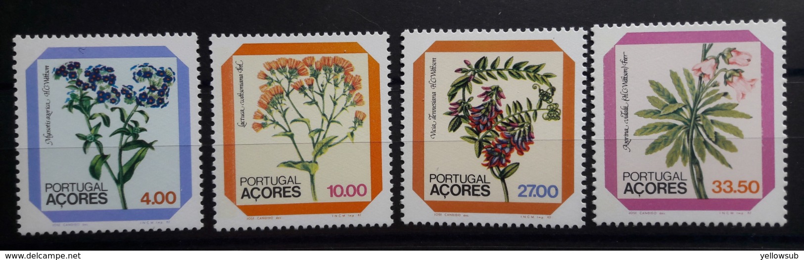 PORTUGAL - Açores : N° 338/41 ** (1982) Fleurs - Azores