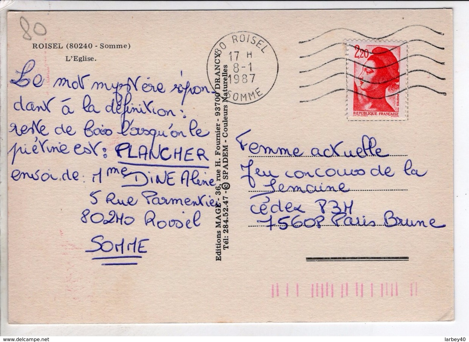 Cp Carte Postale  - Roisel L Eglise - Roisel