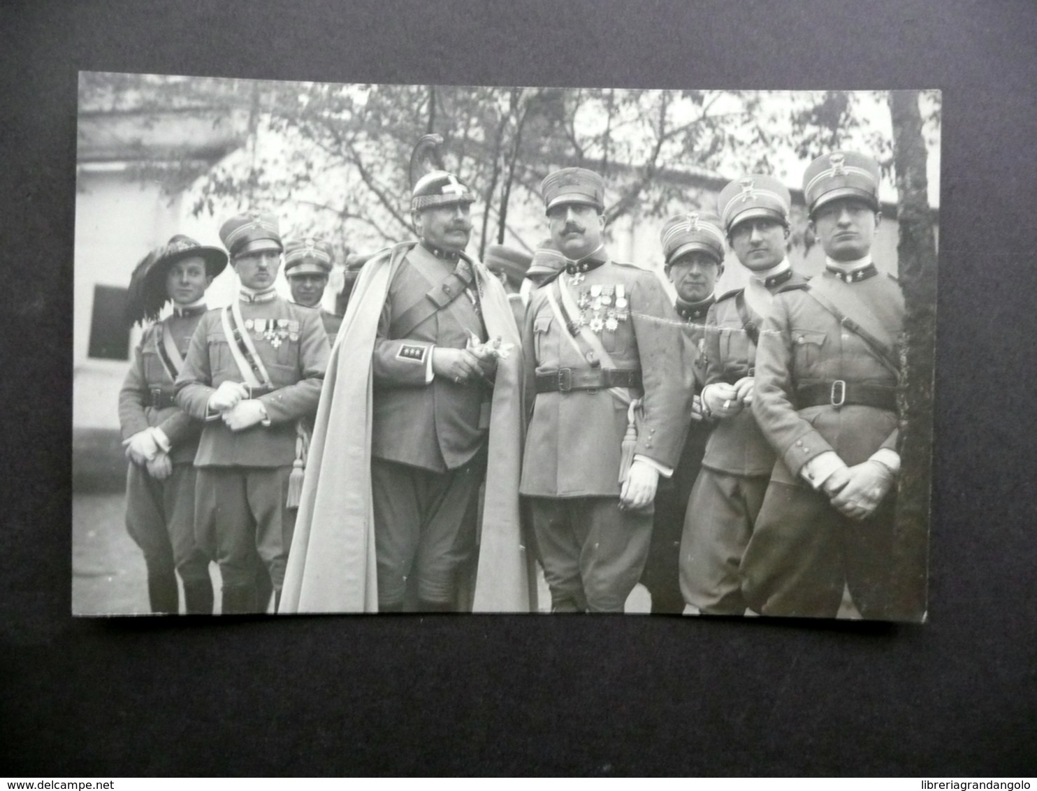 Fotocartolina Originale Ufficiali Cavalleria Bersagliere Firenze WW1 Guerra - Altri & Non Classificati