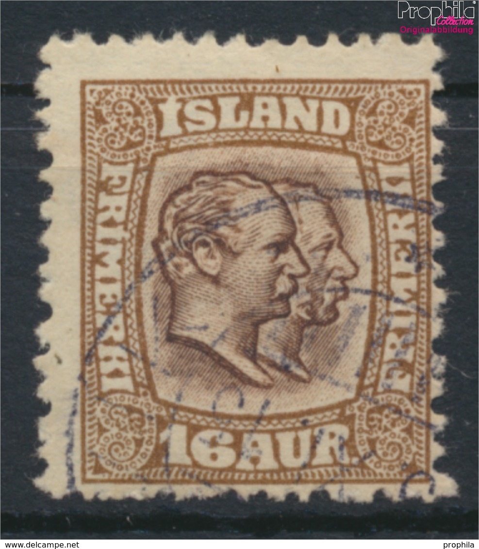 Island 55 Gestempelt 1907 Christian IX. Und Frederik VIII. (9350140 - Vorphilatelie