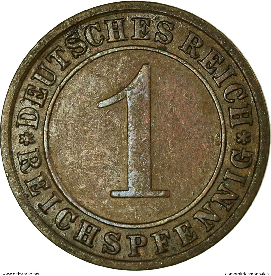 Monnaie, Allemagne, République De Weimar, Reichspfennig, 1930, Karlsruhe, TTB - 1 Rentenpfennig & 1 Reichspfennig